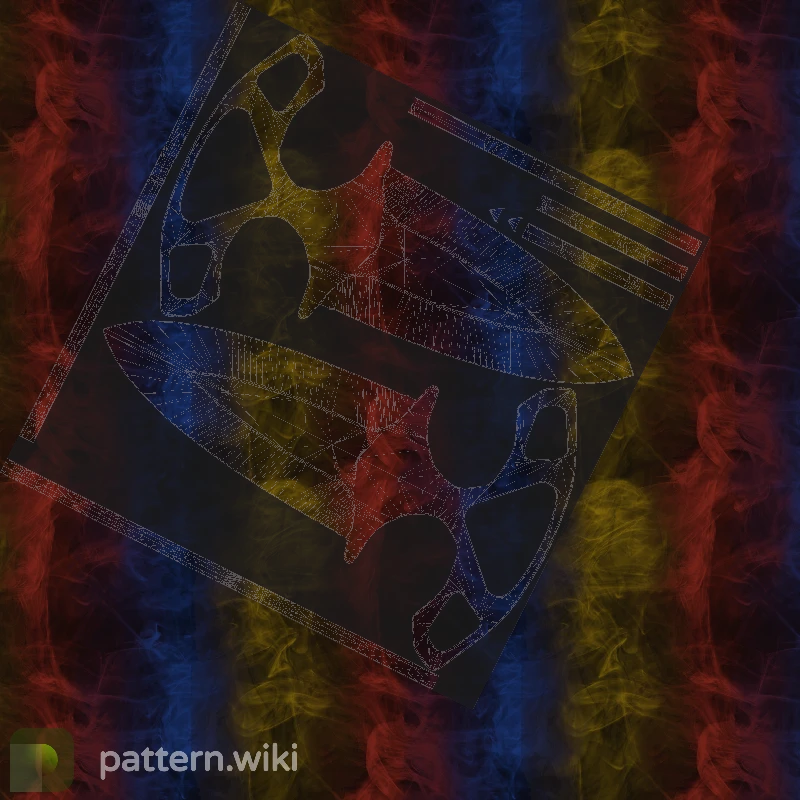 Shadow Daggers Marble Fade seed 24 pattern template