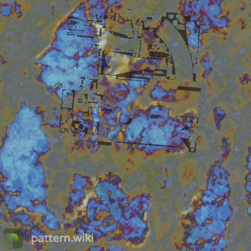 AK-47 Case Hardened seed 122 pattern template