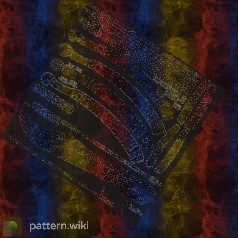 Butterfly Knife Marble Fade seed 139 pattern template
