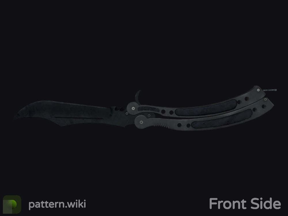 Butterfly Knife Blue Steel seed 553