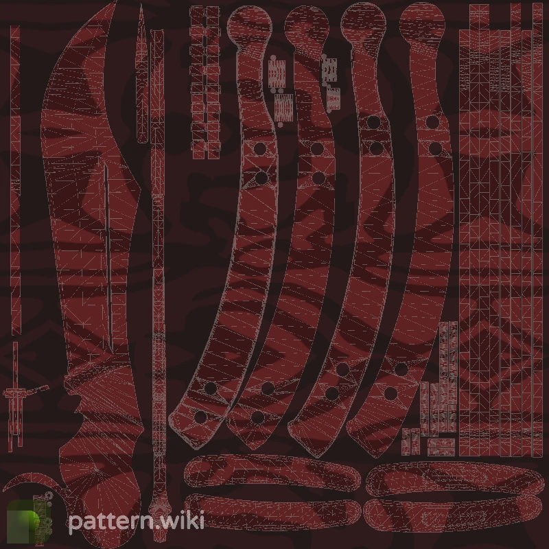 Butterfly Knife Slaughter seed 319 pattern template