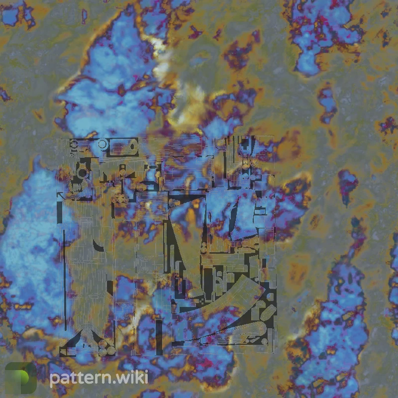 AK-47 Case Hardened seed 296 pattern template