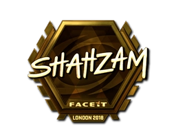 Sticker ShahZaM (Gold) | London 2018 preview