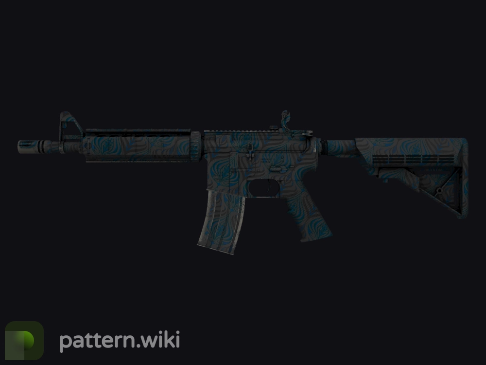 M4A4 Dark Blossom seed 733