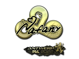 Sticker nafany (Gold) | Antwerp 2022 preview