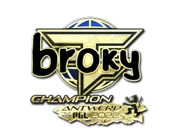 Sticker broky (Gold, Champion) | Antwerp 2022 preview