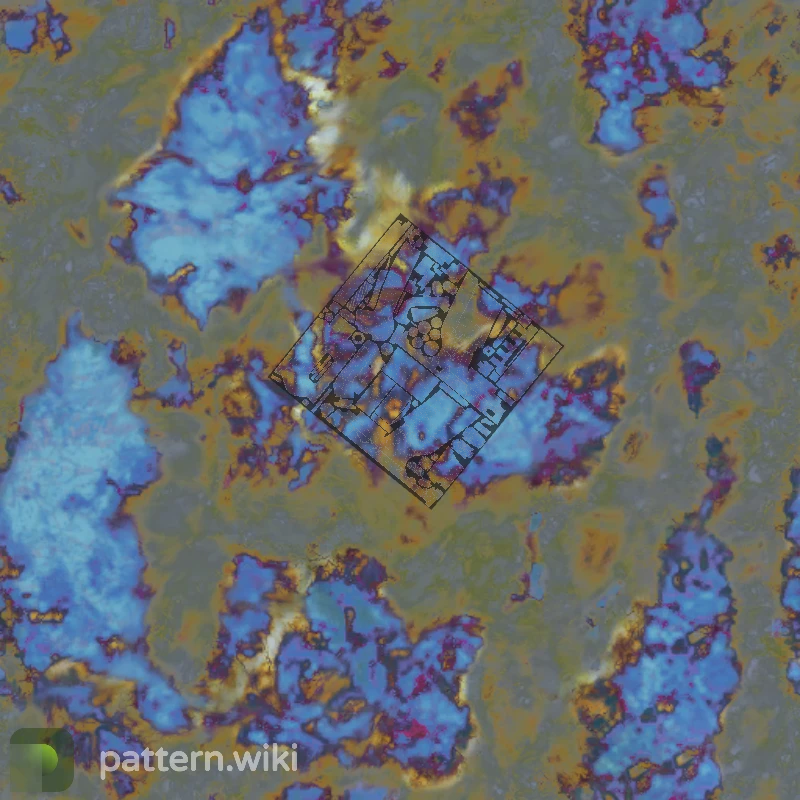 Five-SeveN Case Hardened seed 490 pattern template