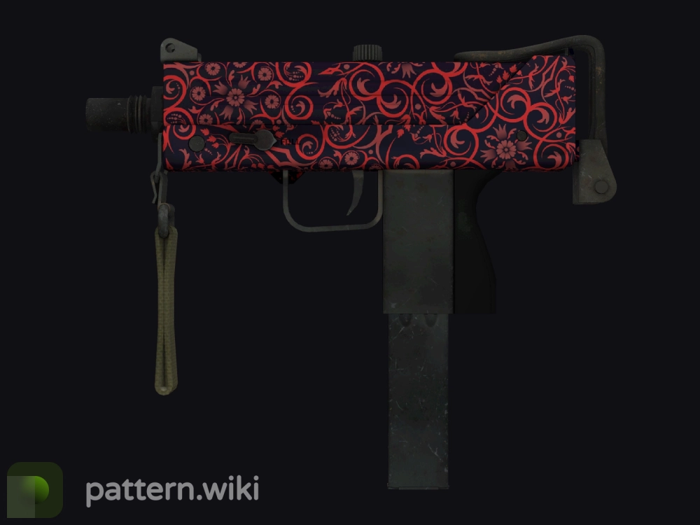 MAC-10 Red Filigree seed 539