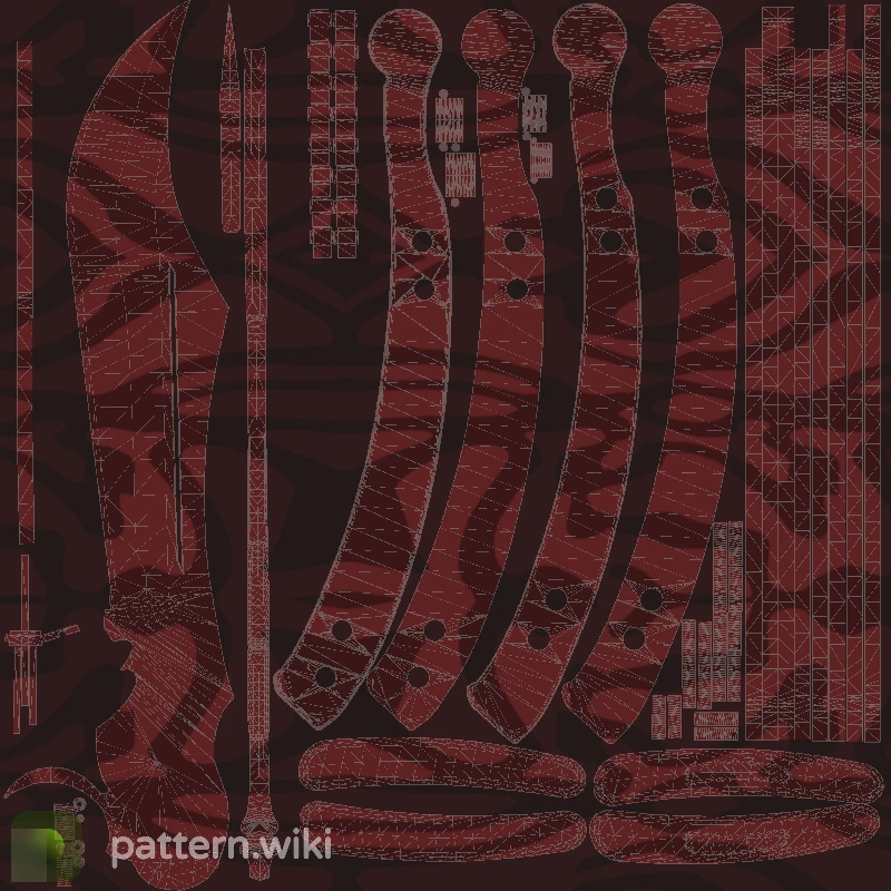 Butterfly Knife Slaughter seed 501 pattern template