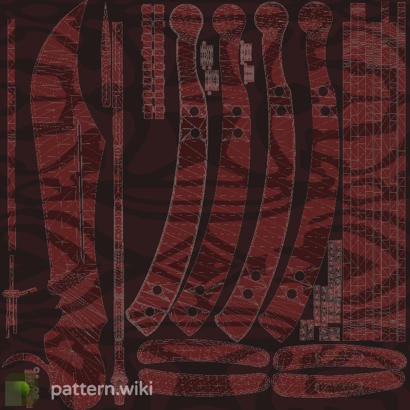 Butterfly Knife Slaughter seed 456 pattern template