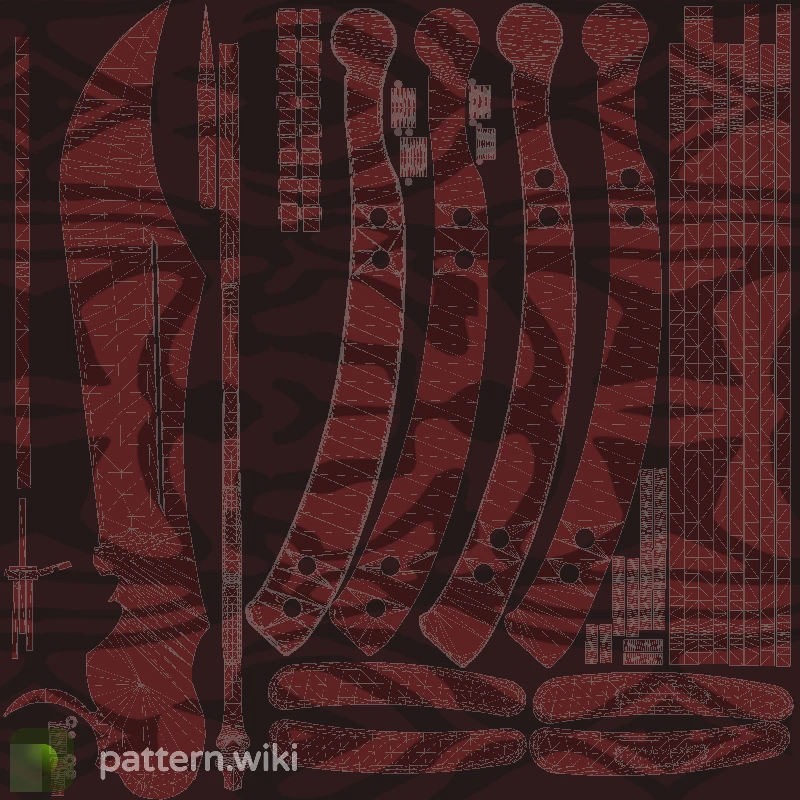 Butterfly Knife Slaughter seed 209 pattern template