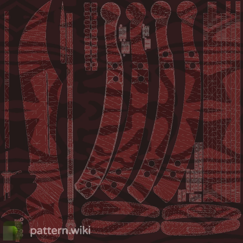 Butterfly Knife Slaughter seed 447 pattern template