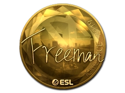 Sticker Freeman (Gold) | Katowice 2019 preview