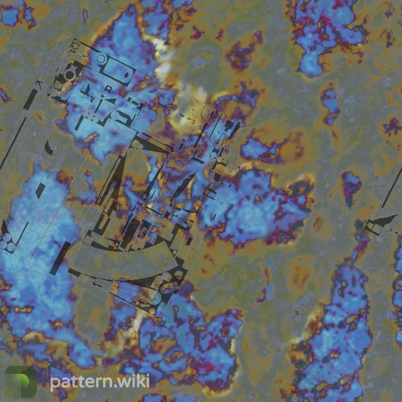 AK-47 Case Hardened seed 989 pattern template