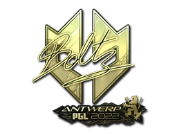 Sticker boltz (Gold) | Antwerp 2022 preview