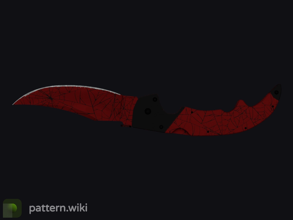 Falchion Knife Crimson Web seed 157