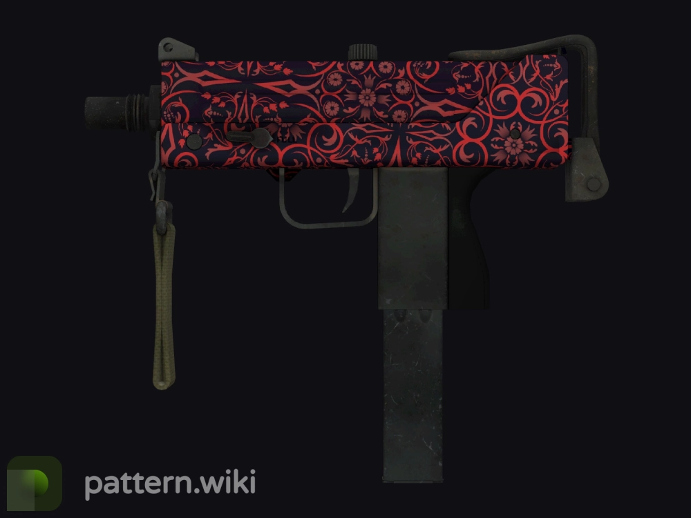 MAC-10 Red Filigree seed 18