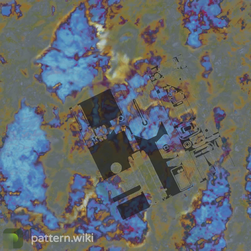 MAC-10 Case Hardened seed 70 pattern template