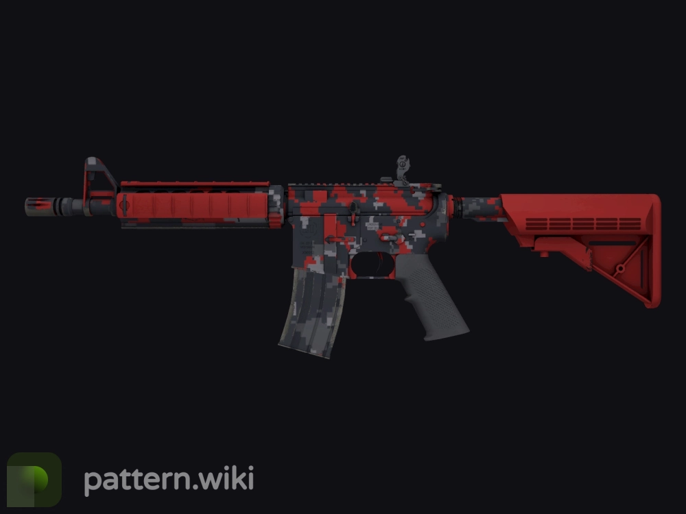 M4A4 Red DDPAT seed 589