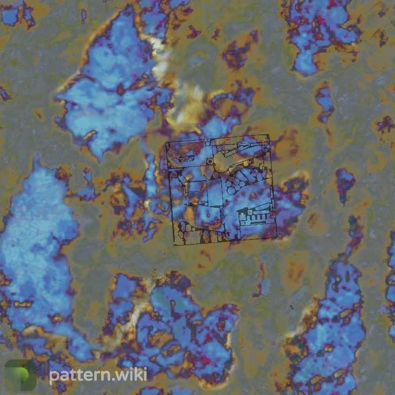 Five-SeveN Case Hardened seed 42 pattern template