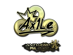 Sticker Ax1Le (Gold) | Antwerp 2022 preview