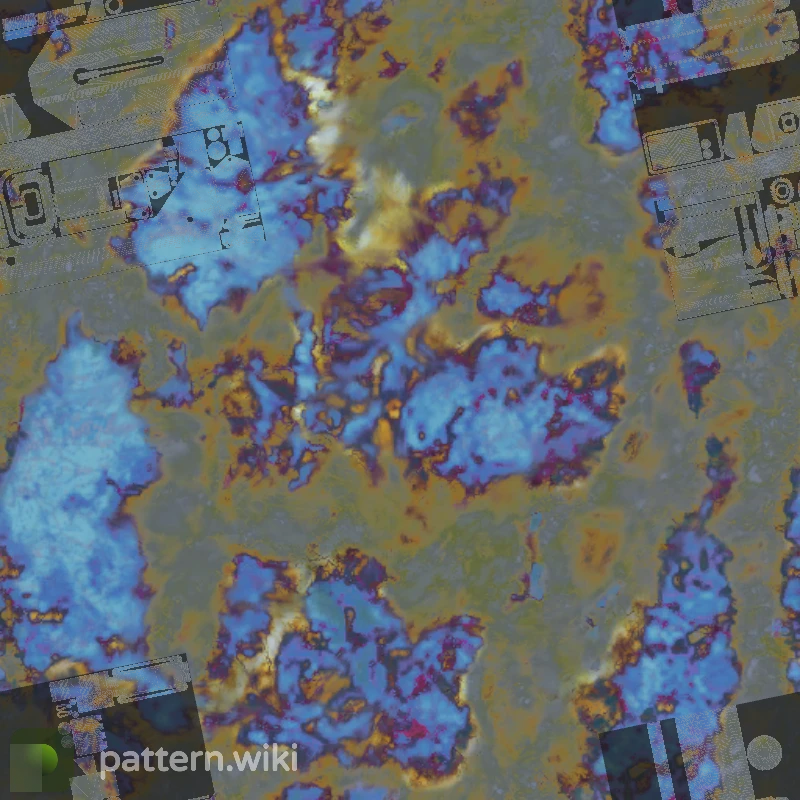 MAC-10 Case Hardened seed 164 pattern template