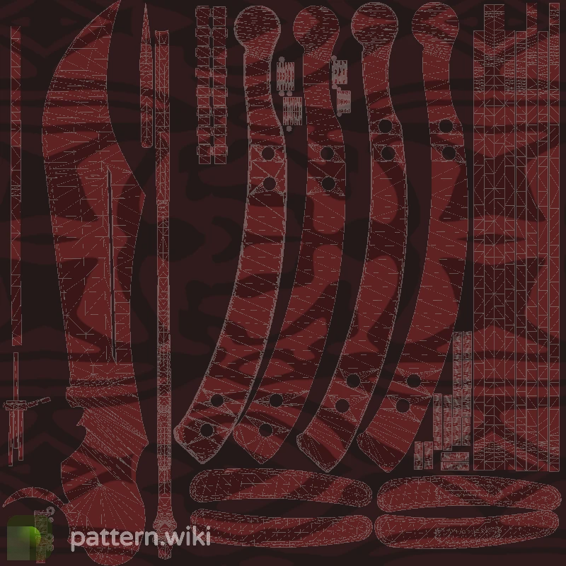 Butterfly Knife Slaughter seed 436 pattern template