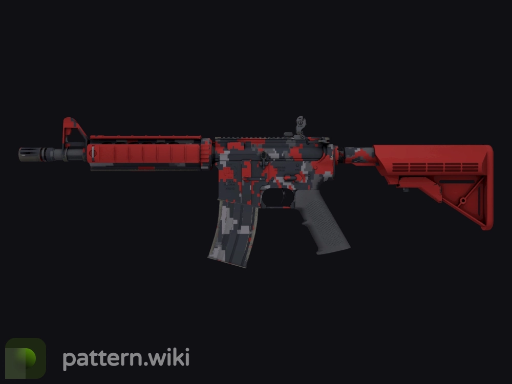 M4A4 Red DDPAT seed 905