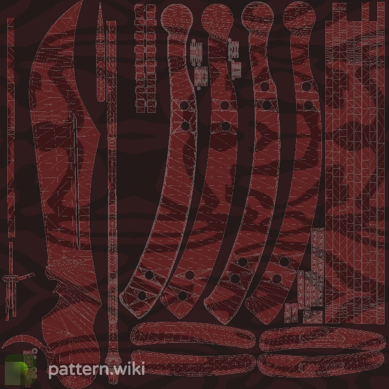 Butterfly Knife Slaughter seed 608 pattern template