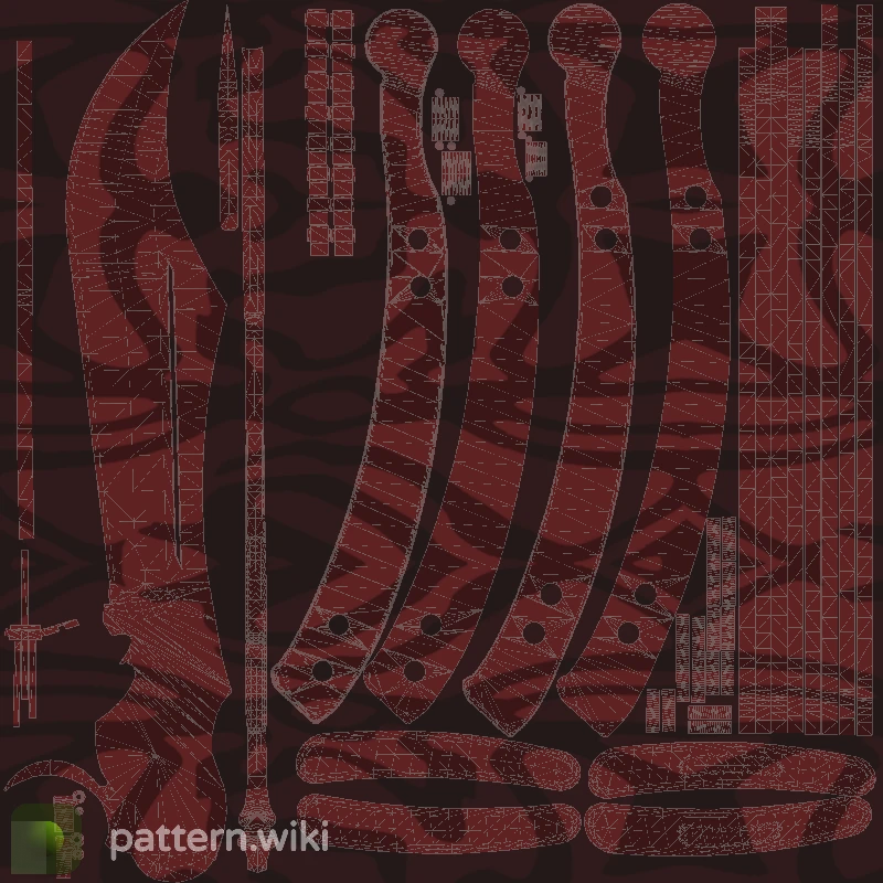 Butterfly Knife Slaughter seed 522 pattern template