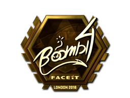 Sticker Boombl4 (Gold) | London 2018 preview