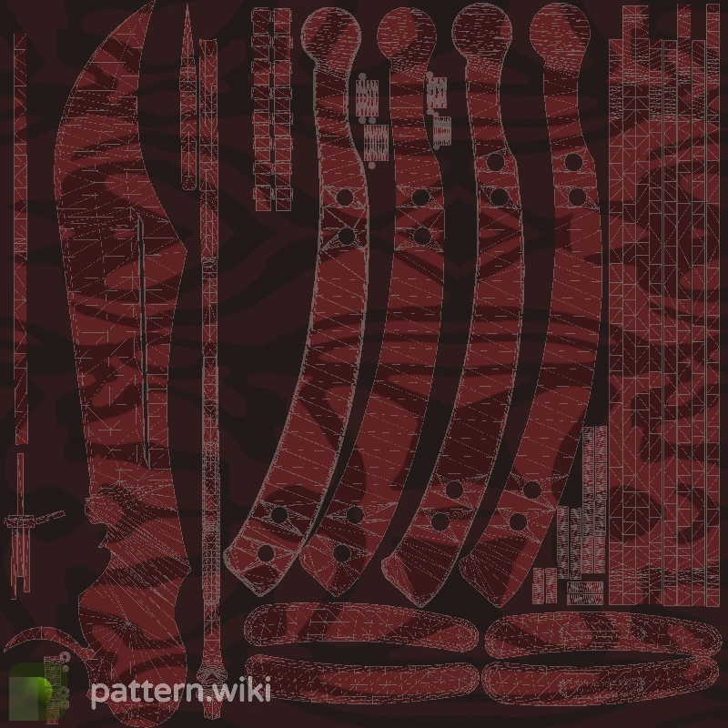 Butterfly Knife Slaughter seed 529 pattern template