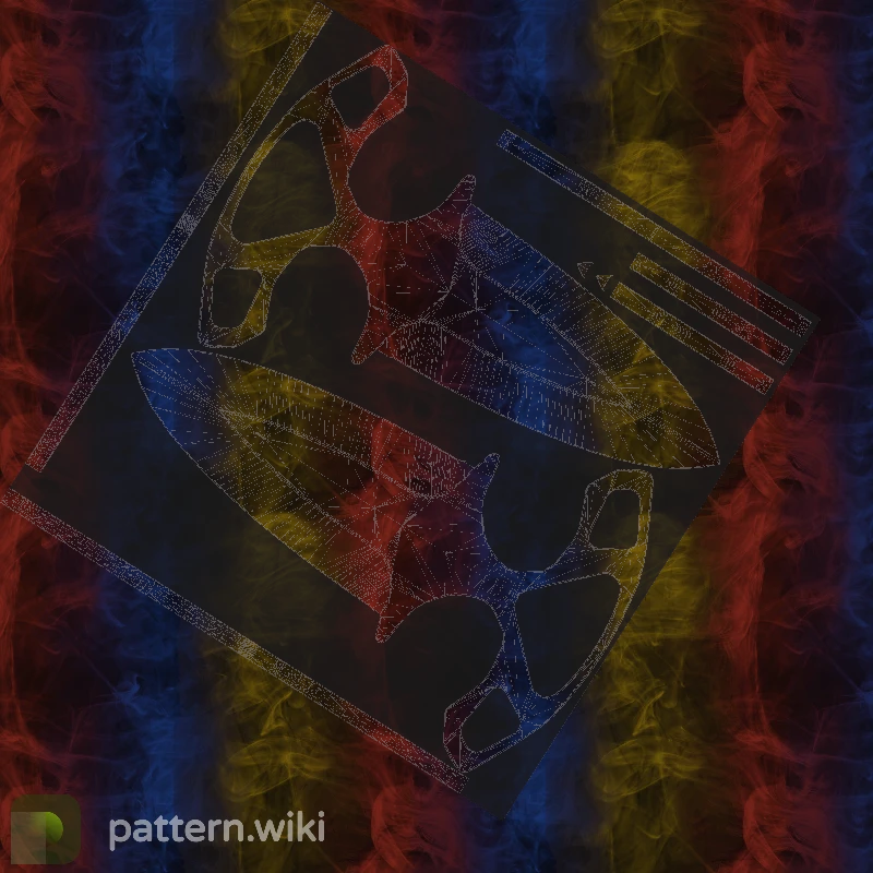 Shadow Daggers Marble Fade seed 365 pattern template