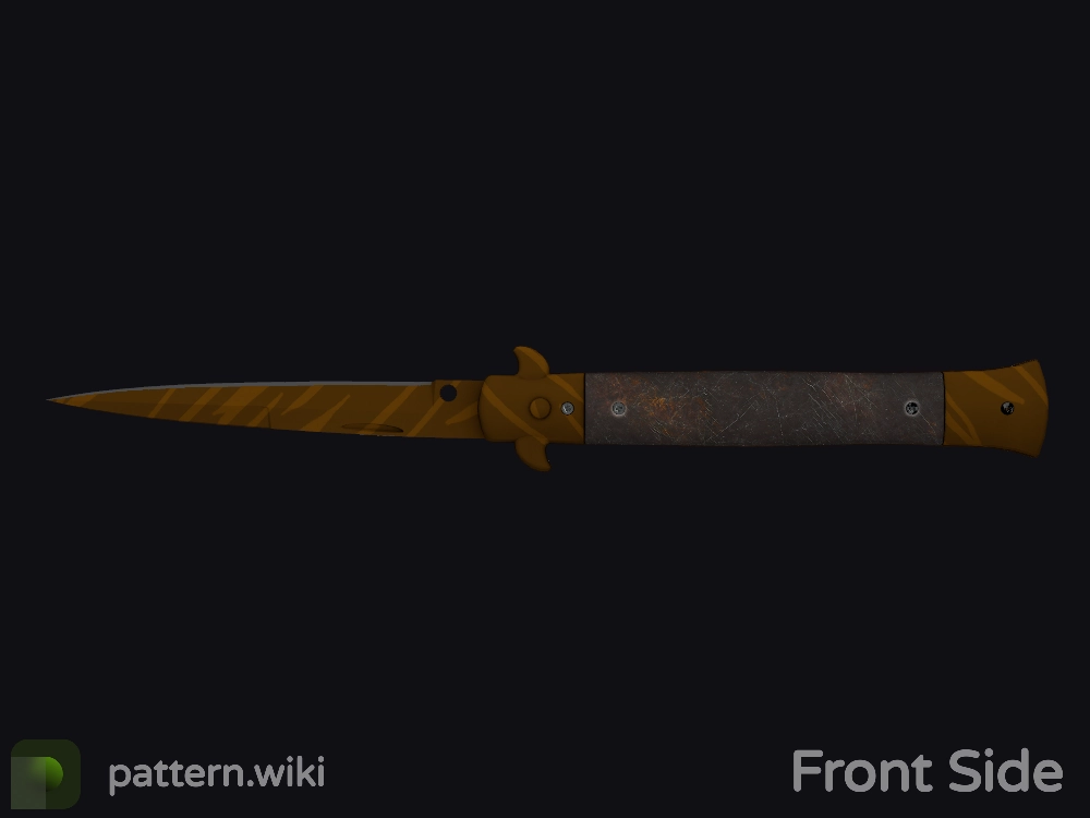 Stiletto Knife Tiger Tooth seed 681