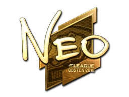 Sticker NEO (Gold) | Boston 2018 preview