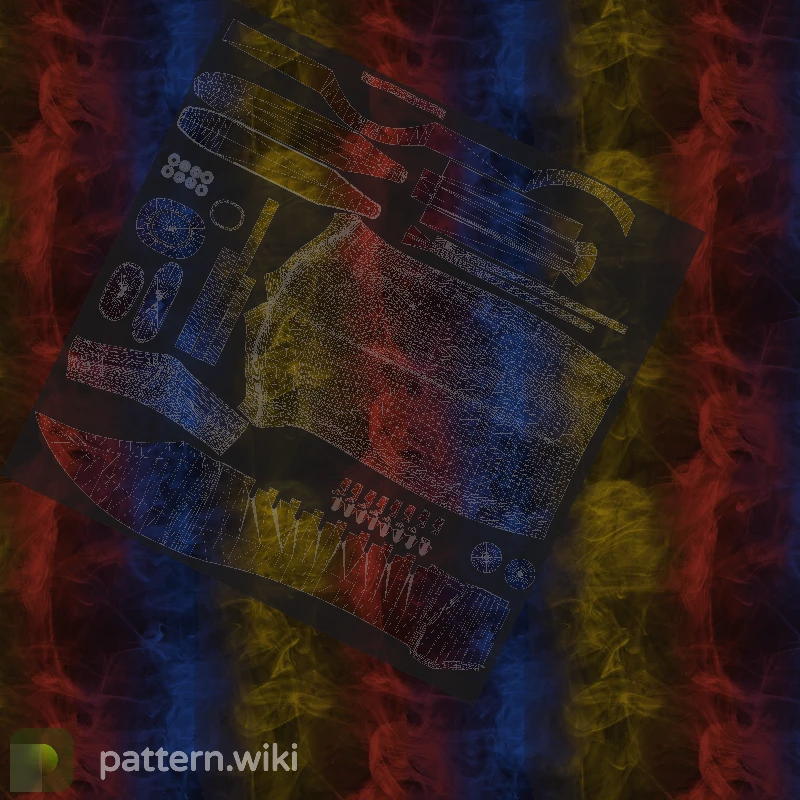 Bowie Knife Marble Fade seed 610 pattern template