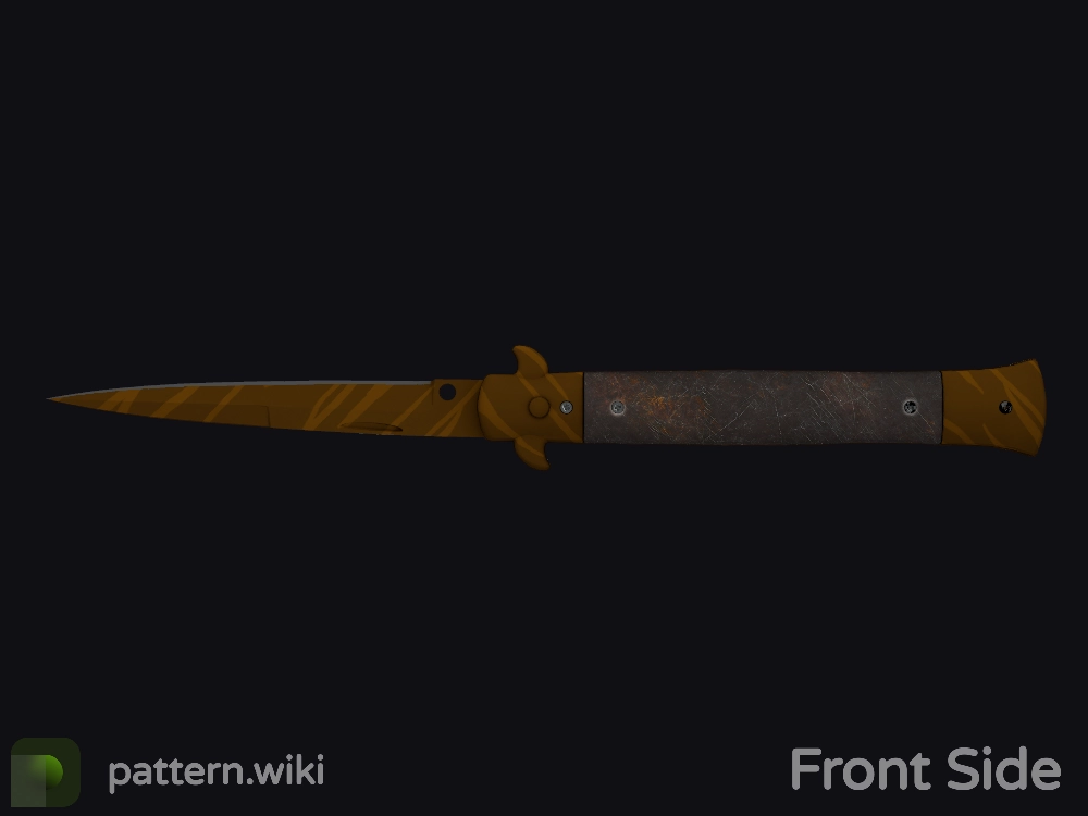 Stiletto Knife Tiger Tooth seed 357