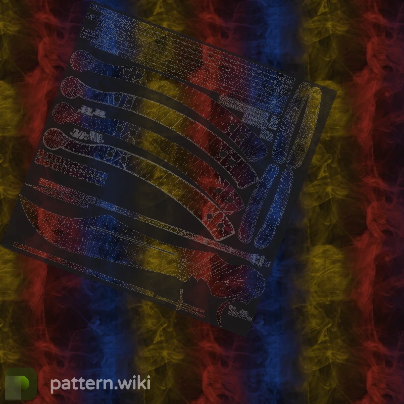 Butterfly Knife Marble Fade seed 673 pattern template