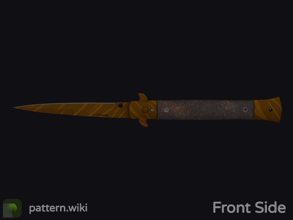 Stiletto Knife Tiger Tooth seed 185