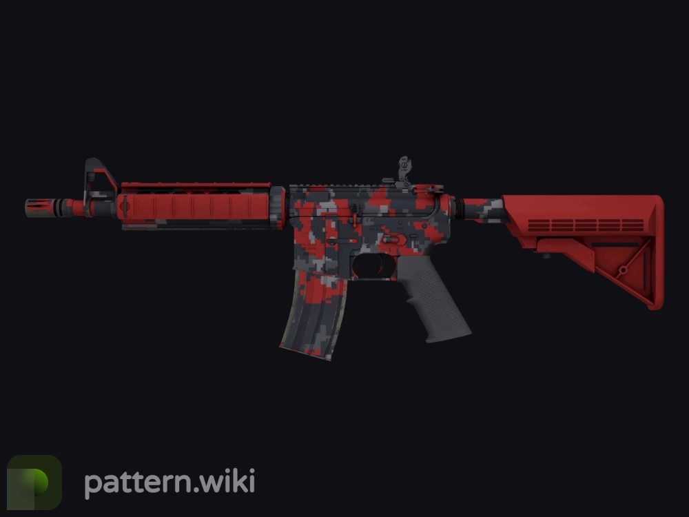 M4A4 Red DDPAT seed 318