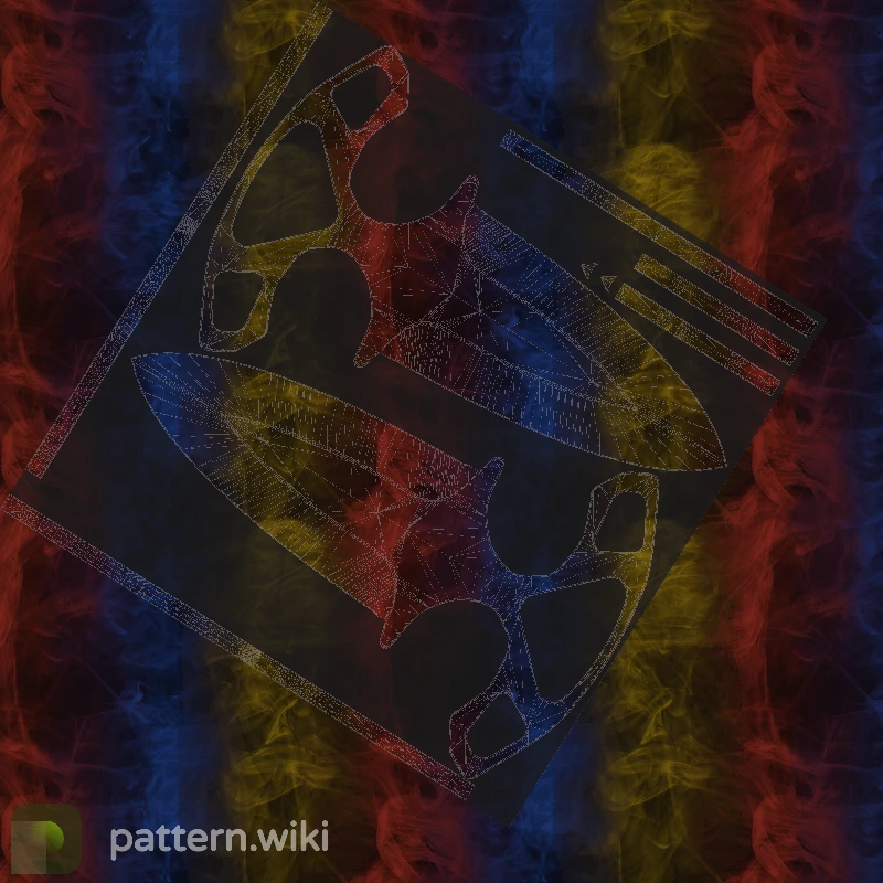Shadow Daggers Marble Fade seed 831 pattern template