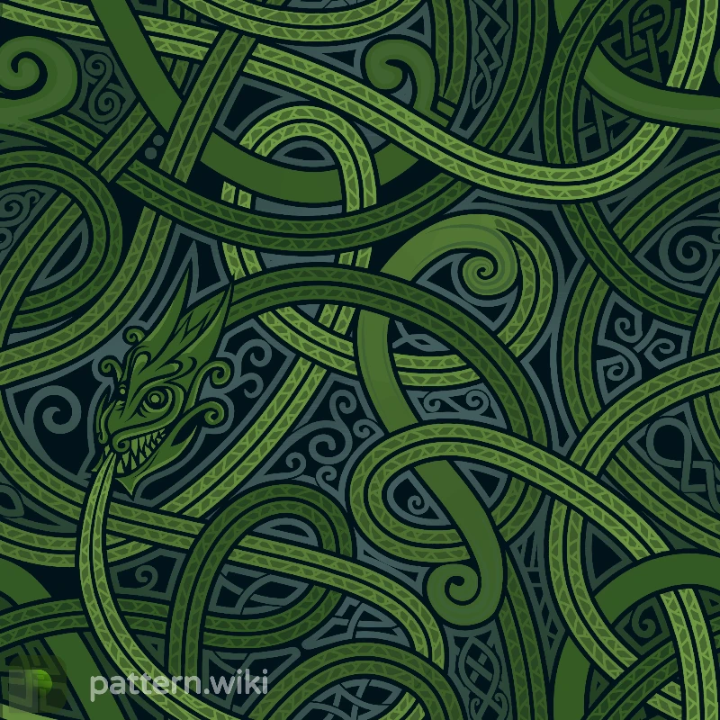 Desert Eagle Emerald Jörmungandr seed 0 pattern template