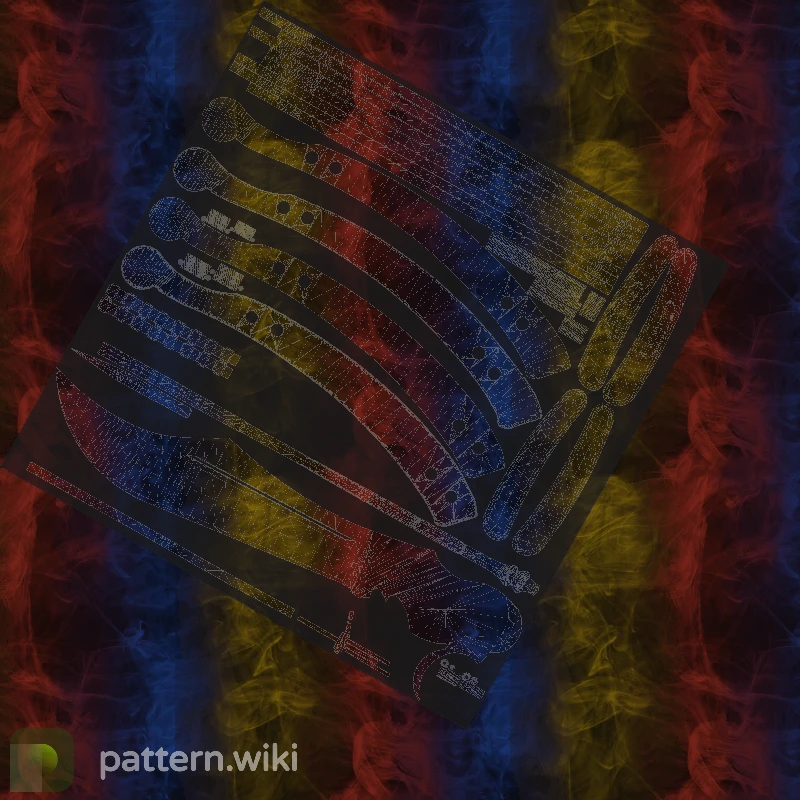 Butterfly Knife Marble Fade seed 330 pattern template