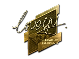 Sticker LoveYY (Gold) | Boston 2018 preview