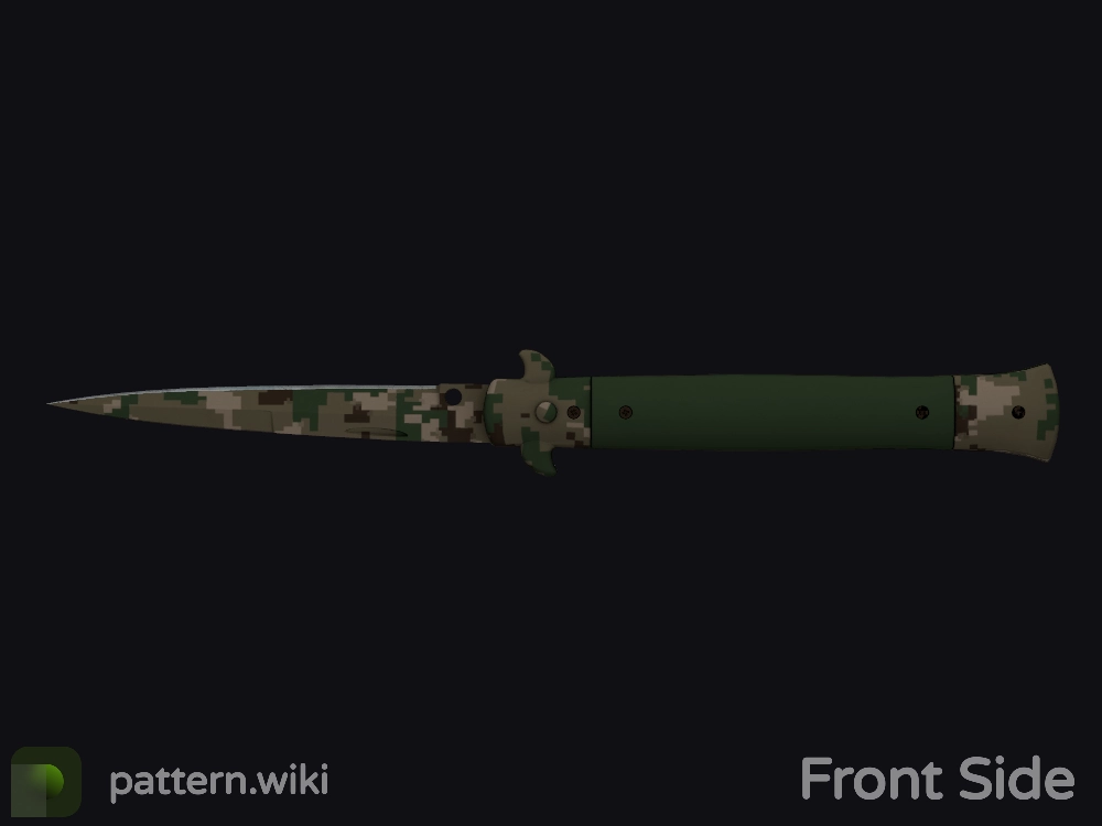 Stiletto Knife Forest DDPAT seed 607