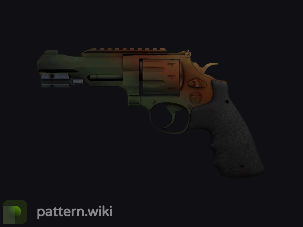 R8 Revolver Amber Fade seed 386