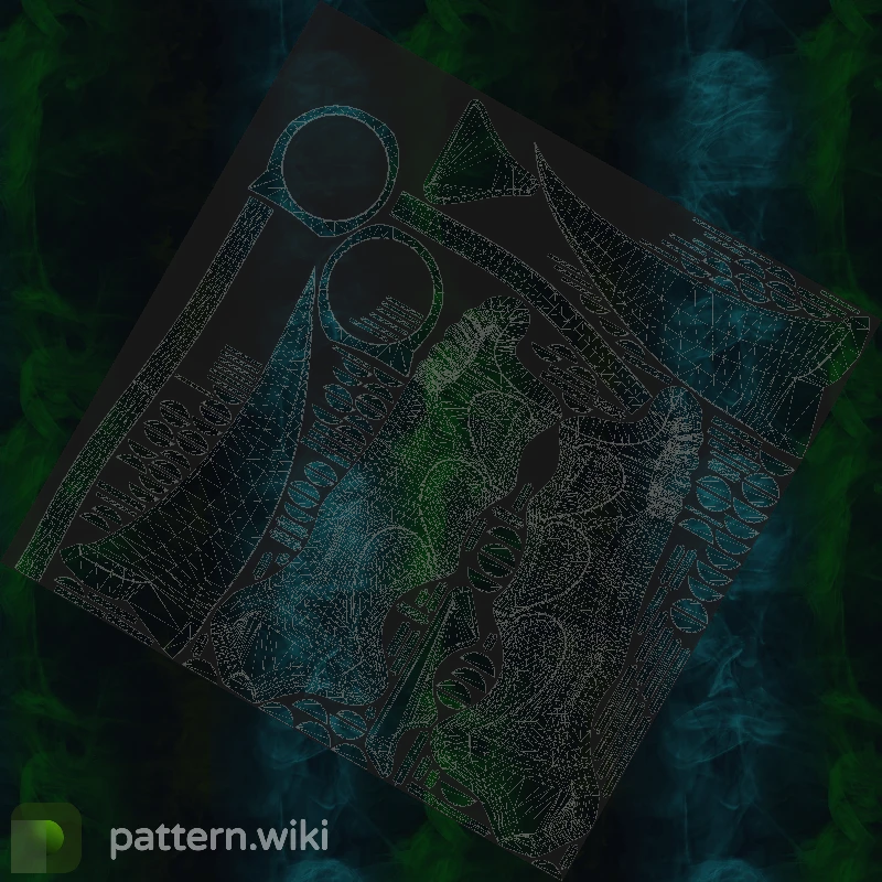 Karambit Gamma Doppler seed 407 pattern template