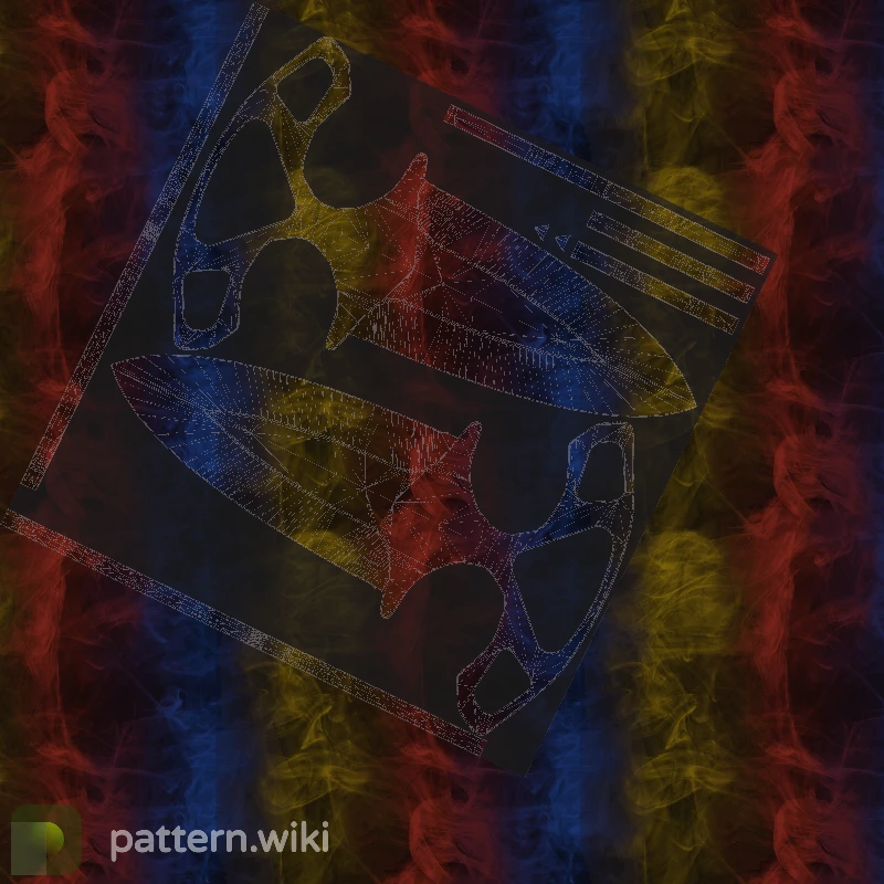 Shadow Daggers Marble Fade seed 716 pattern template