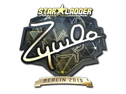 Sticker ZywOo (Gold) | Berlin 2019 preview