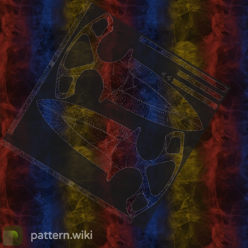 Shadow Daggers Marble Fade seed 245 pattern template